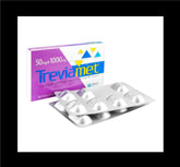 Treviamet Tablets 50/1000Mg (1 Strip = 7 Tablets)